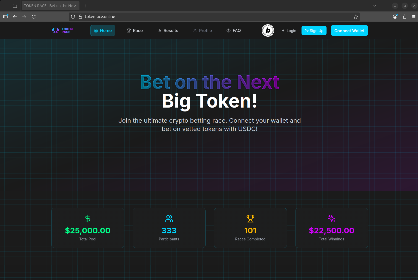 Crypto Token Race